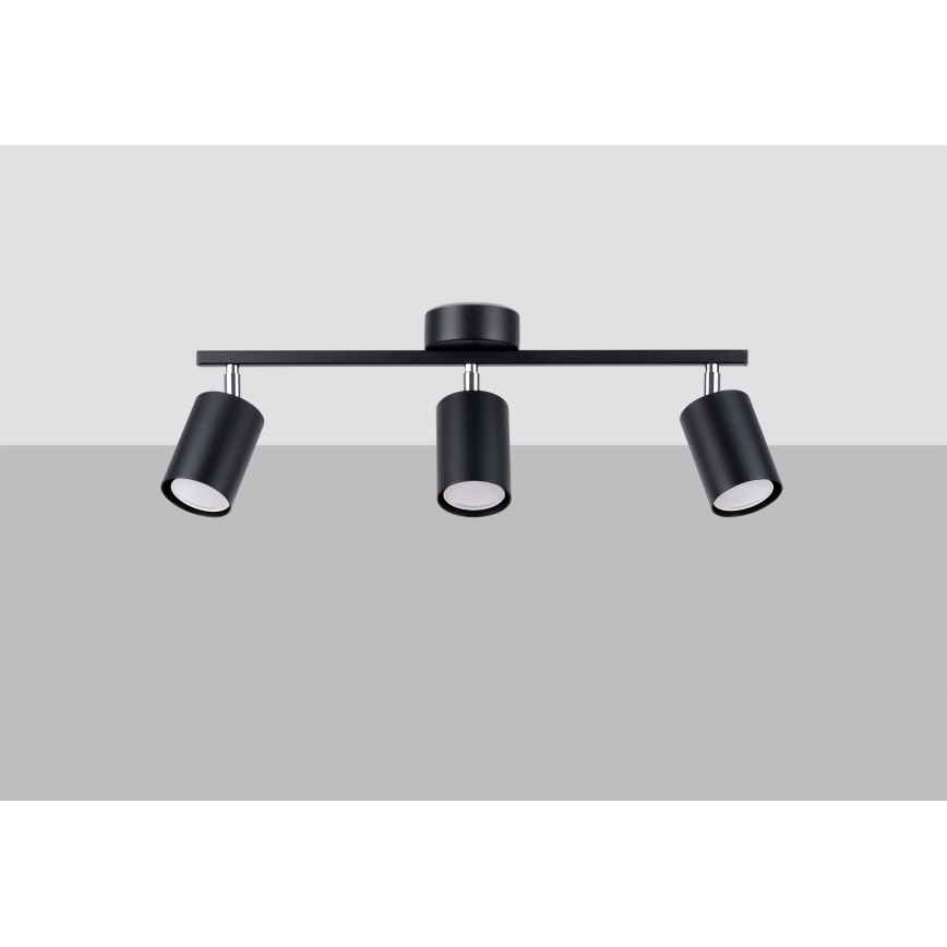 Foco empotrable LEMMI 3xGU10/40W/230V negro