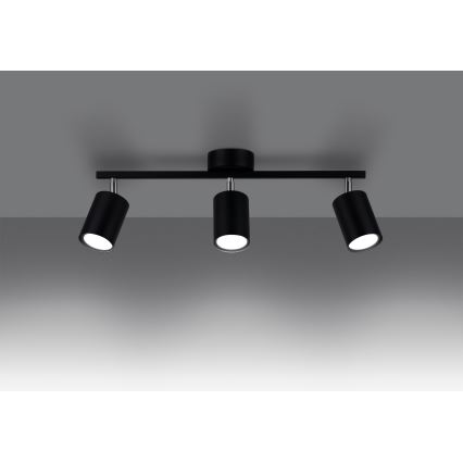 Foco empotrable LEMMI 3xGU10/40W/230V negro