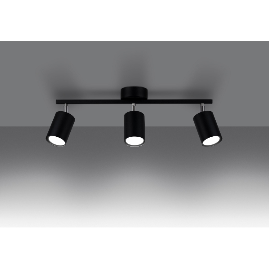 Foco empotrable LEMMI 3xGU10/40W/230V negro