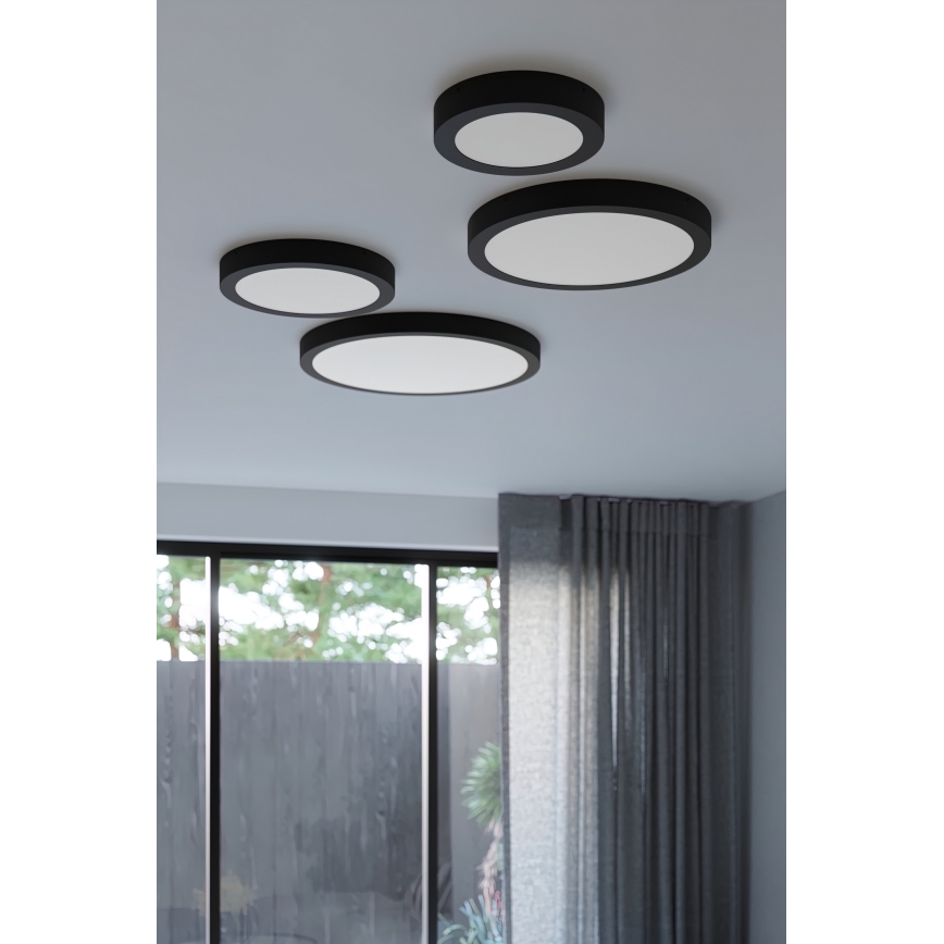 Lámpara de techo LED ONYX LED/32W/230V, diámetro 40 cm, negra
