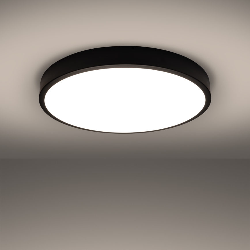 Lámpara de techo LED ONYX LED/48W/230V Ø 60 cm negra