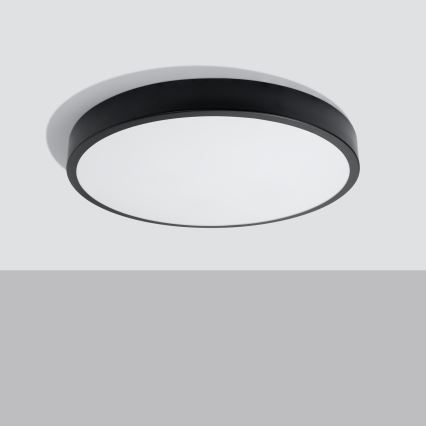 Lámpara de techo LED ONYX LED/48W/230V Ø 60 cm negra