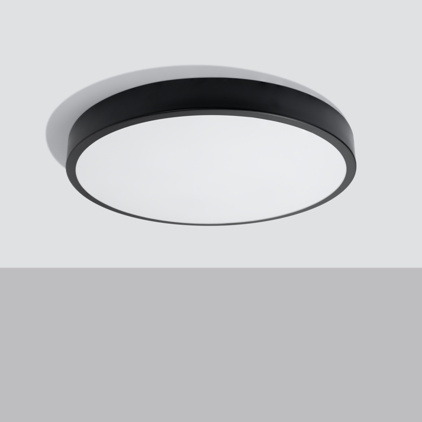 Lámpara de techo LED ONYX LED/48W/230V Ø 60 cm negra