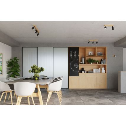 Foco de pared VERDO 1xGU10/10W/230V negro