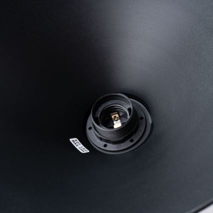 Lámpara colgante JAGA 1xE27/15W/230V diá. 30 cm negro