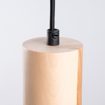 Lámpara colgante JAGA 1xE27/15W/230V diá. 30 cm negro