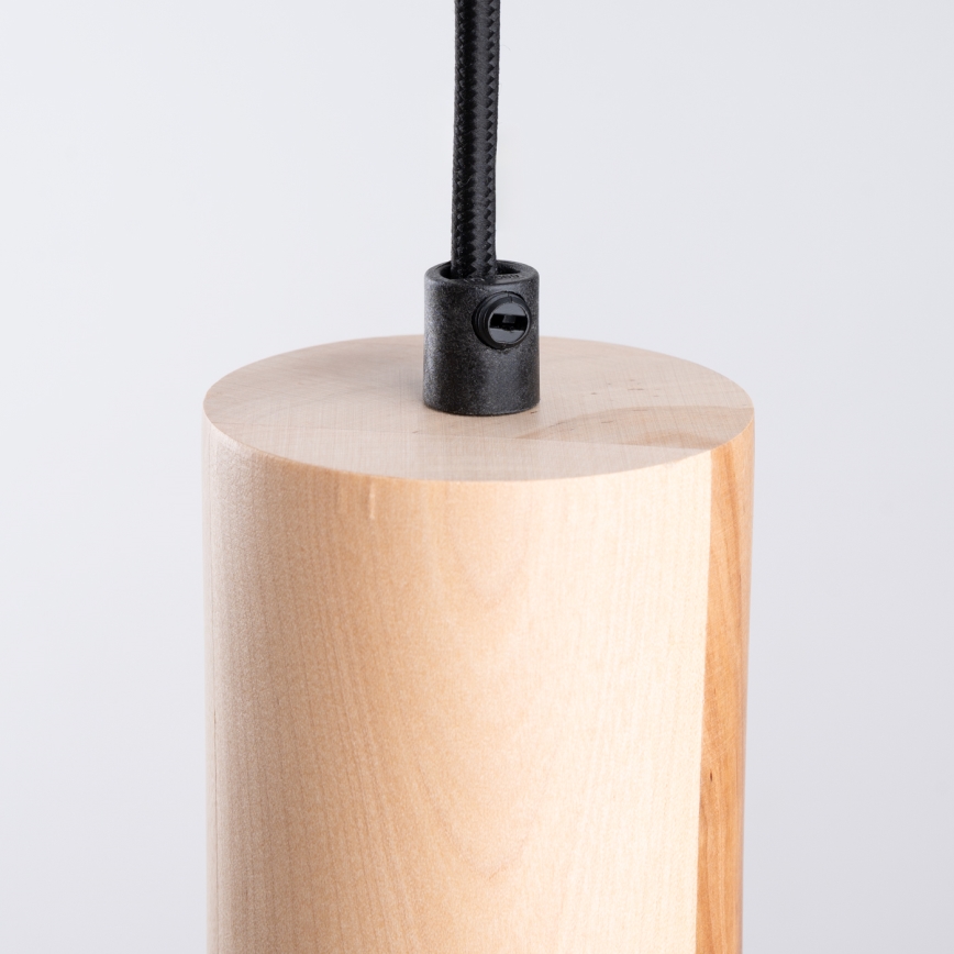 Lámpara colgante JAGA 1xE27/15W/230V diá. 30 cm negro