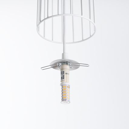 Lámpara colgante BRINA 3xG9/8W/230V blanco
