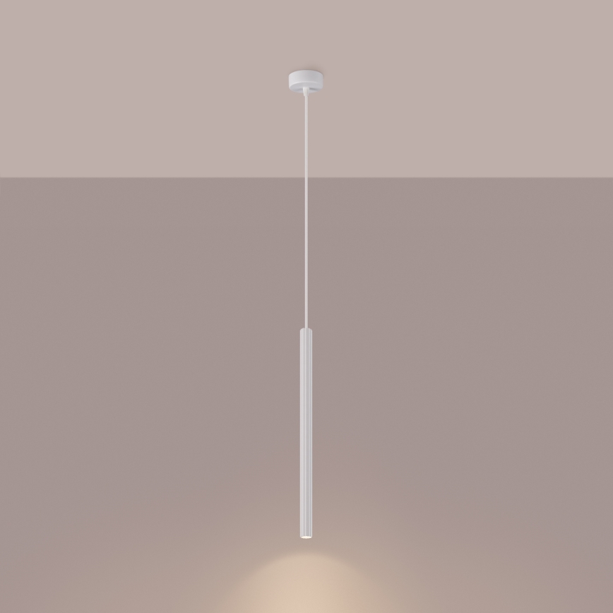 Lámpara colgante ARCHE 1xG9/8W/230V blanco