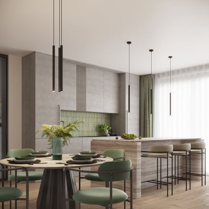 Lámpara colgante ARCHE 1xG9/8W/230V negro