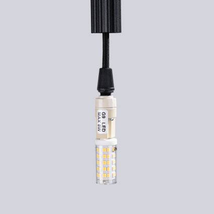 Lámpara colgante ARCHE 1xG9/8W/230V negro