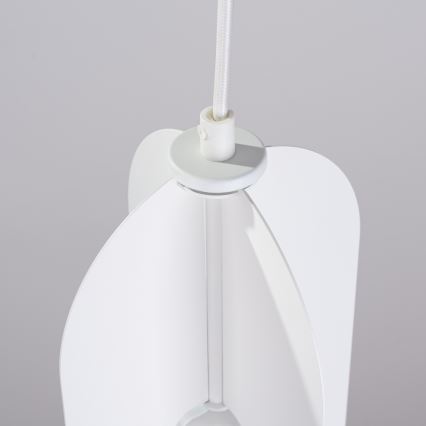 Lámpara colgante NICUS 1xE27/15W/230V blanco