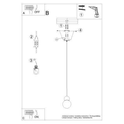 Lámpara colgante PEKKA 1xG9/8W/230V blanco
