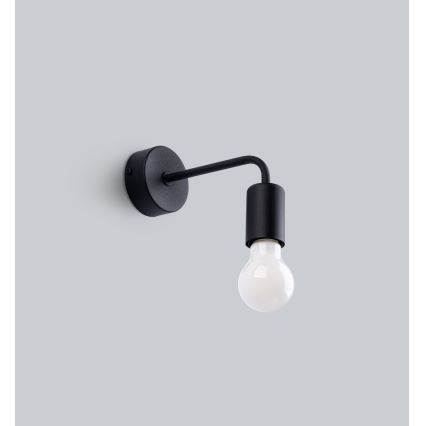 Aplique NORAH 1xE27/15W/230V negro