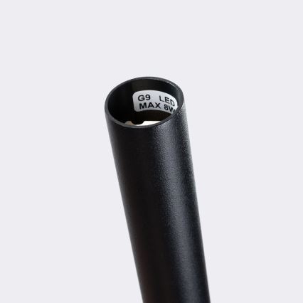 Lámpara colgante BLISS 1xG9/8W/230V negro