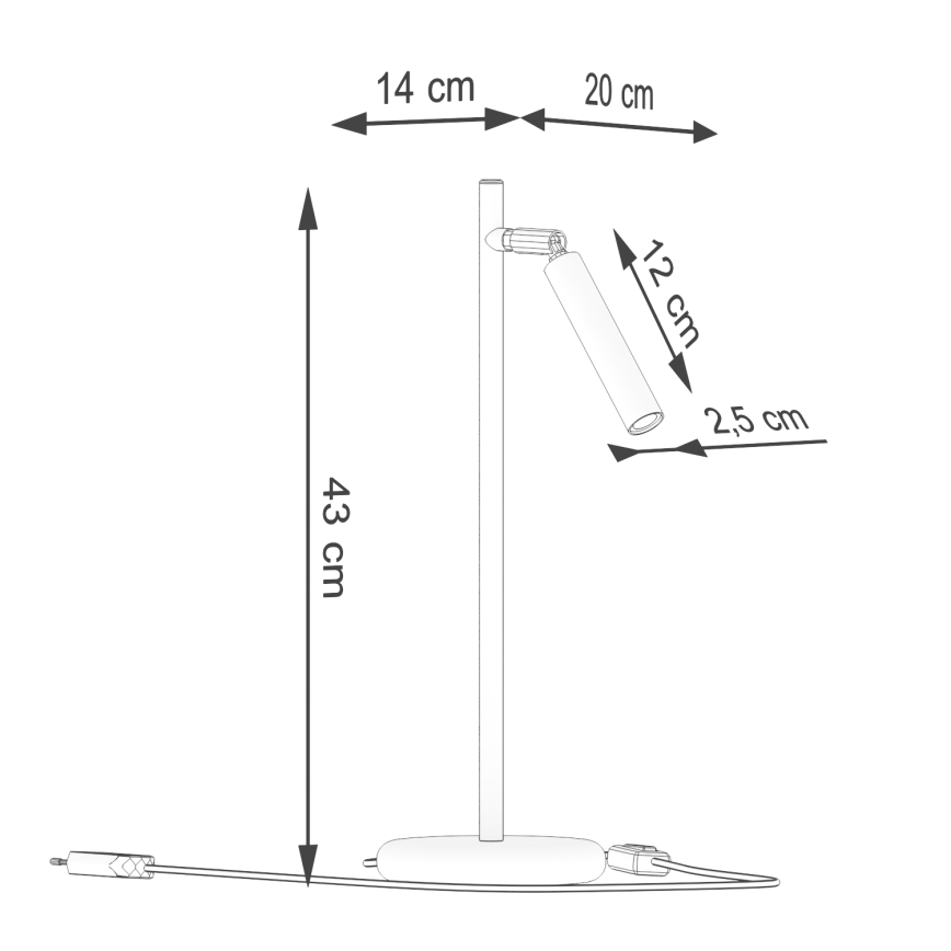 Lámpara de mesa PASTELO 1xG9/8W/230V dorado