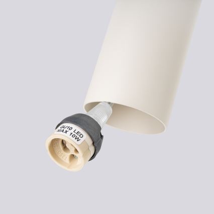 Lámpara colgante LAGOS 3xGU10/10W/230V color crema