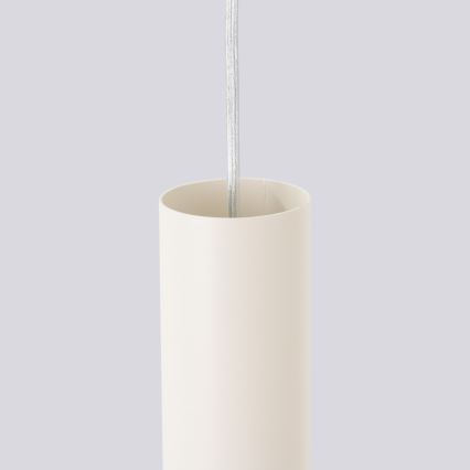 Lámpara colgante LAGOS 3xGU10/10W/230V color crema