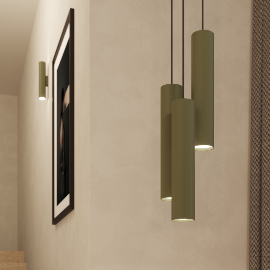 Lámpara colgante LAGOS 1xGU10/10W/230V verde