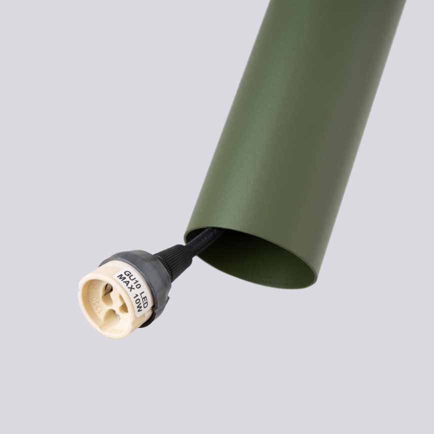 Lámpara colgante LAGOS 1xGU10/10W/230V verde
