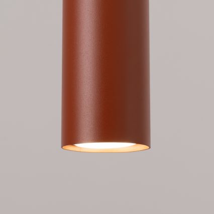 Lámpara colgante LAGOS 3xGU10/10W/230V rojo