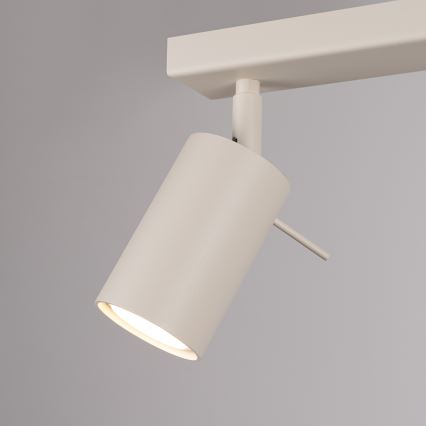 Foco RING 6xGU10/10W/230V color crema