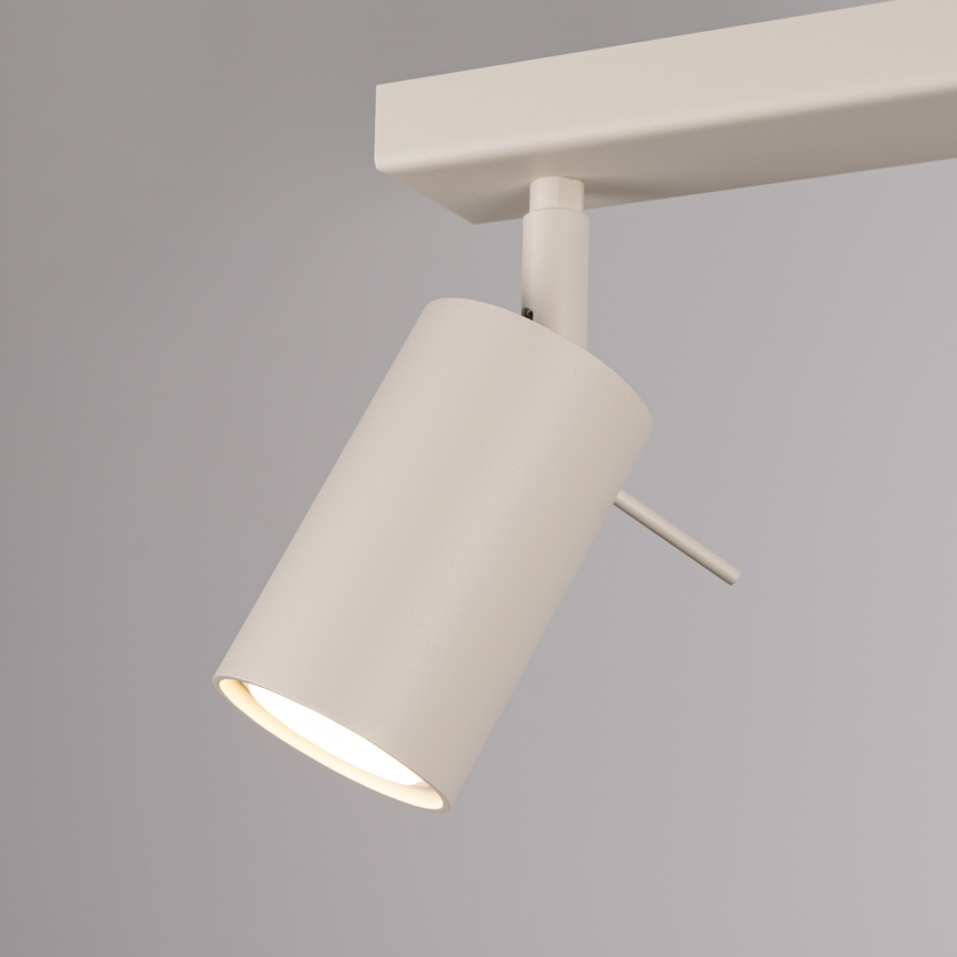 Foco RING 6xGU10/10W/230V color crema