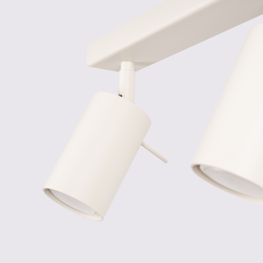 Foco RING 6xGU10/10W/230V color crema