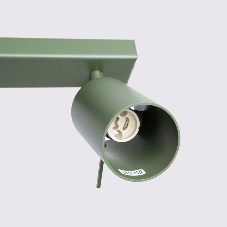 Foco RING 6xGU10/10W/230V verde