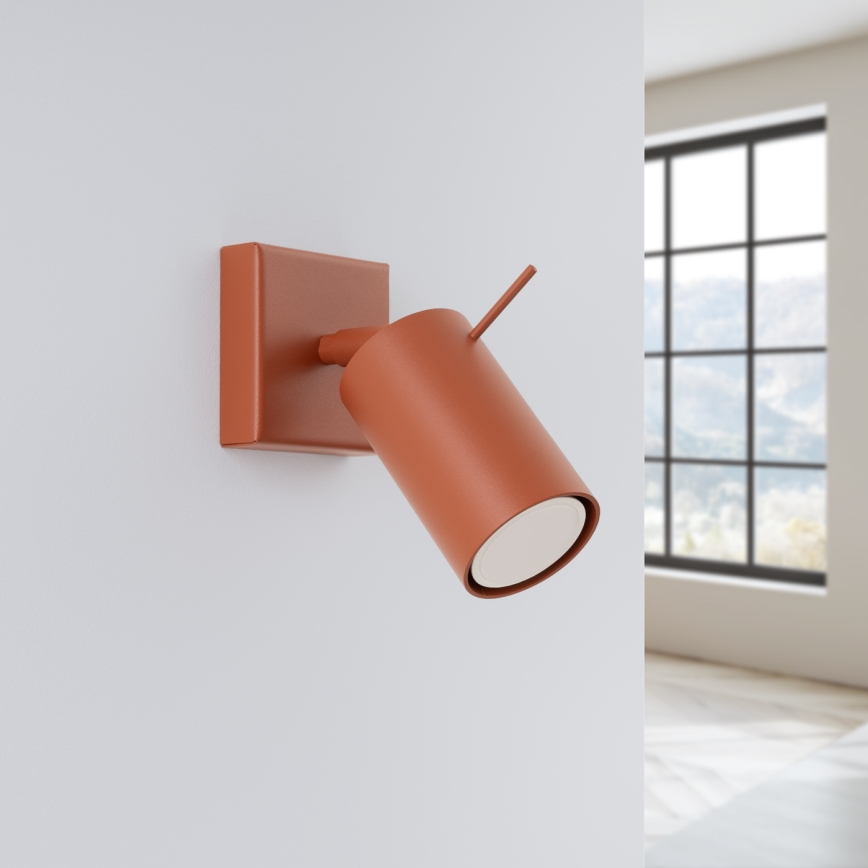 Foco de pared RING 1xGU10/10W/230V rojo