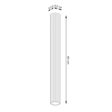 Foco KARBON 1xGU10/10W/230V 60 cm dorado