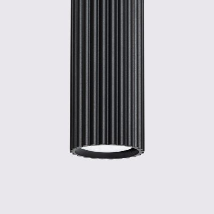 Lámpara colgante KARBON 3xGU10/10W/230V negro