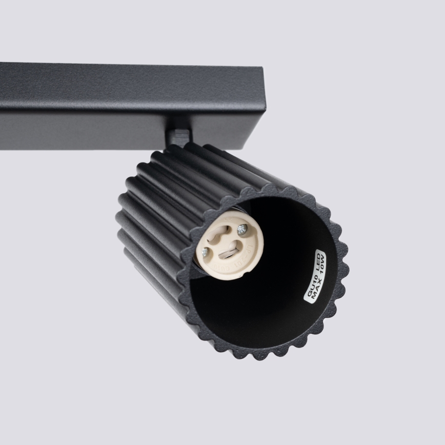 Foco KARBON 3xGU10/10W/230V negro