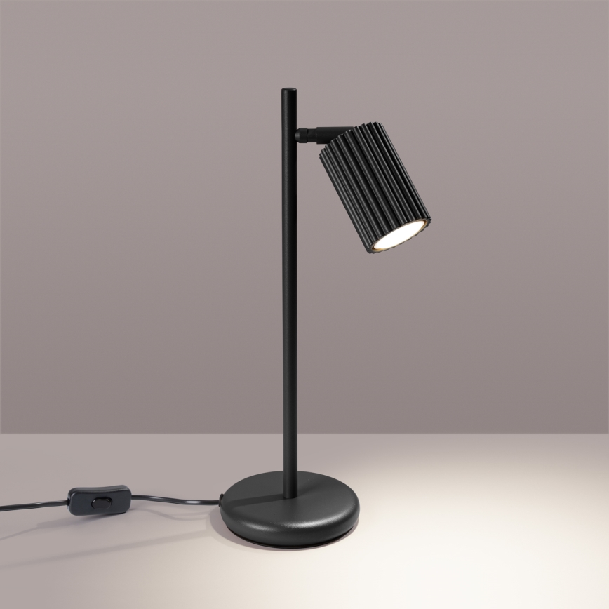 Lámpara de mesa KARBON 1xGU10/10W/230V negro