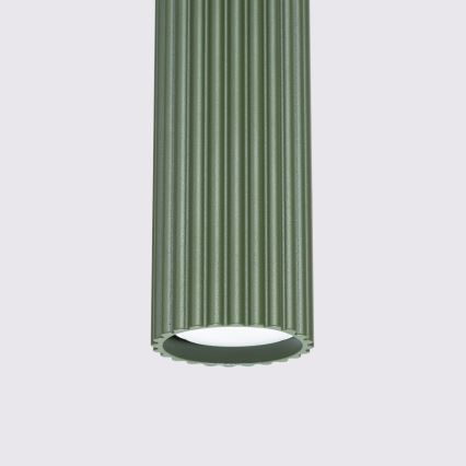 Lámpara colgante KARBON 3xGU10/10W/230V Verde