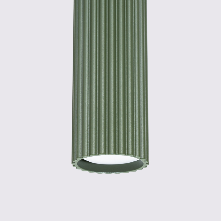 Lámpara colgante KARBON 3xGU10/10W/230V Verde