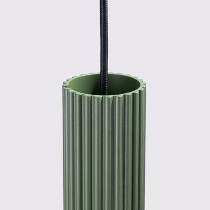 Lámpara colgante KARBON 3xGU10/10W/230V verde