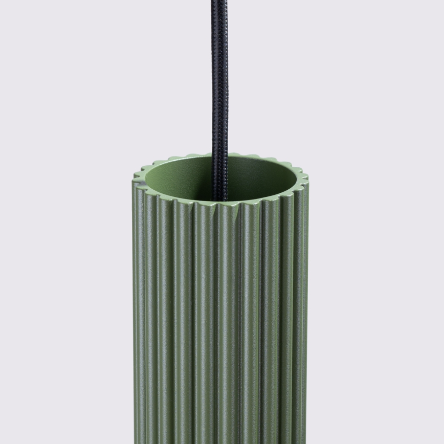 Lámpara colgante KARBON 3xGU10/10W/230V verde