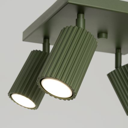 Foco KARBON 4xGU10/10W/230V verde