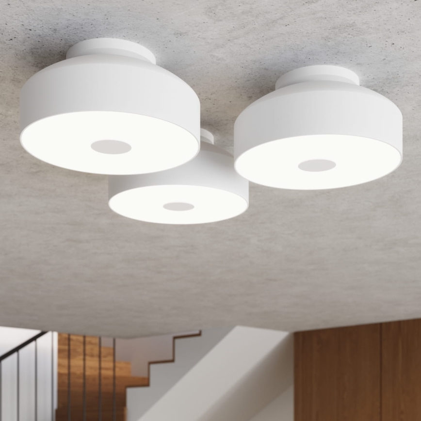 Lámpara de techo OMIQ 4xE27/15W/230V, Ø 30 cm, blanca