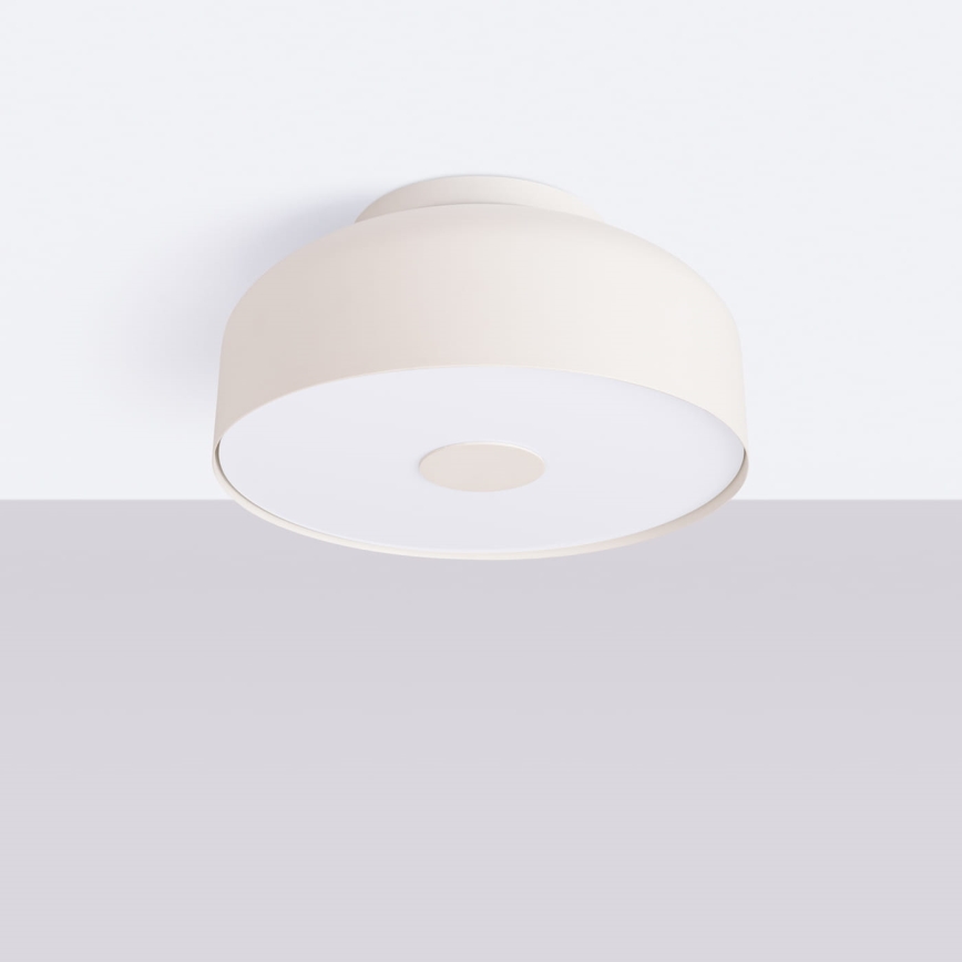 Luminaria de techo OMIQ 4xE27/15W/230V, diámetro 30 cm, color crema