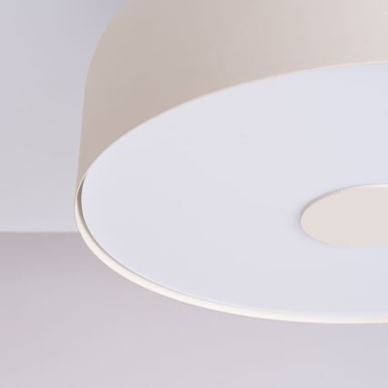 Luminaria de techo OMIQ 4xE27/15W/230V, diámetro 30 cm, color crema