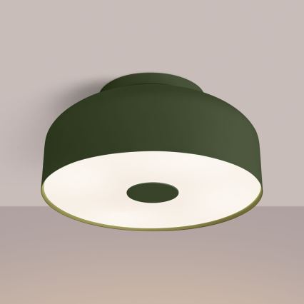 Lámpara de techo OMIQ 4xE27/15W/230V, diámetro 30 cm, verde