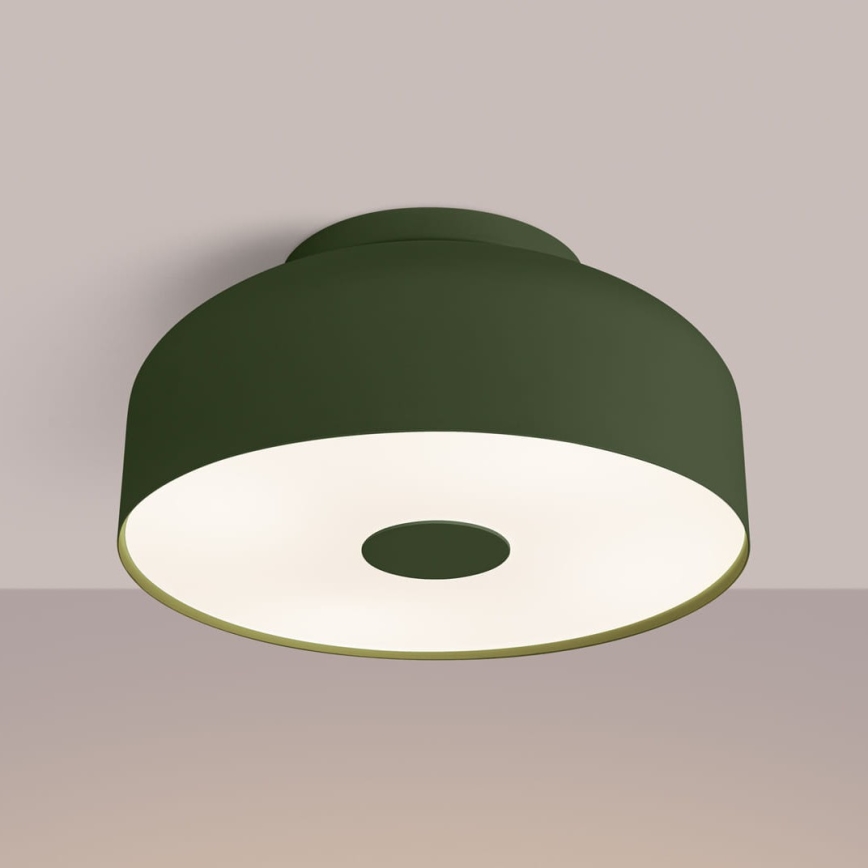 Lámpara de techo OMIQ 4xE27/15W/230V, diámetro 30 cm, verde