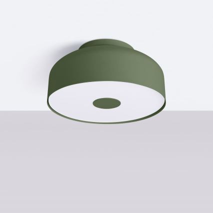 Lámpara de techo OMIQ 4xE27/15W/230V, diámetro 30 cm, verde