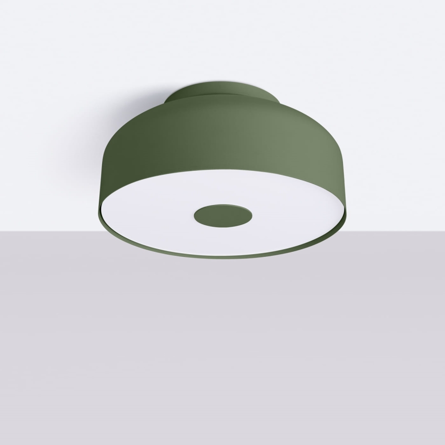 Lámpara de techo OMIQ 4xE27/15W/230V, diámetro 30 cm, verde