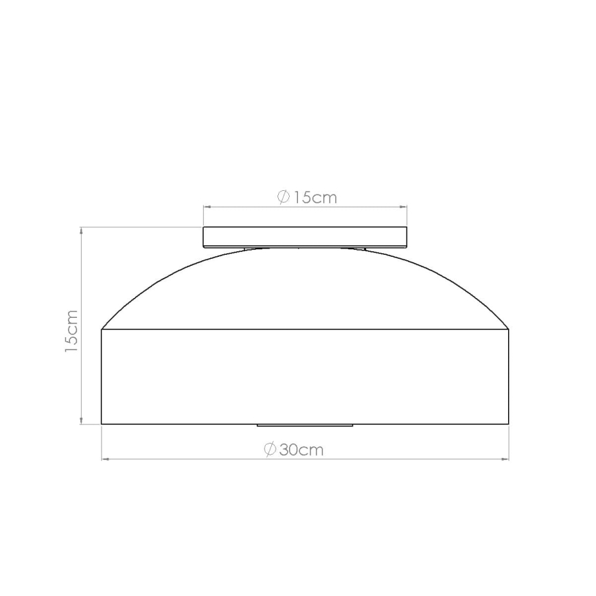 Lámpara de techo OMIQ 4xE27/15W/230V Ø 30 cm roja