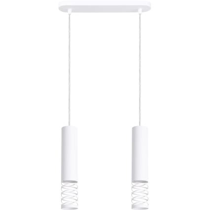 Lámpara colgante LAMI 2xGU10/10W/230V blanco