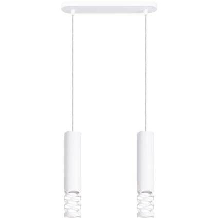 Lámpara colgante LIRO 2xGU10/10W/230V blanco