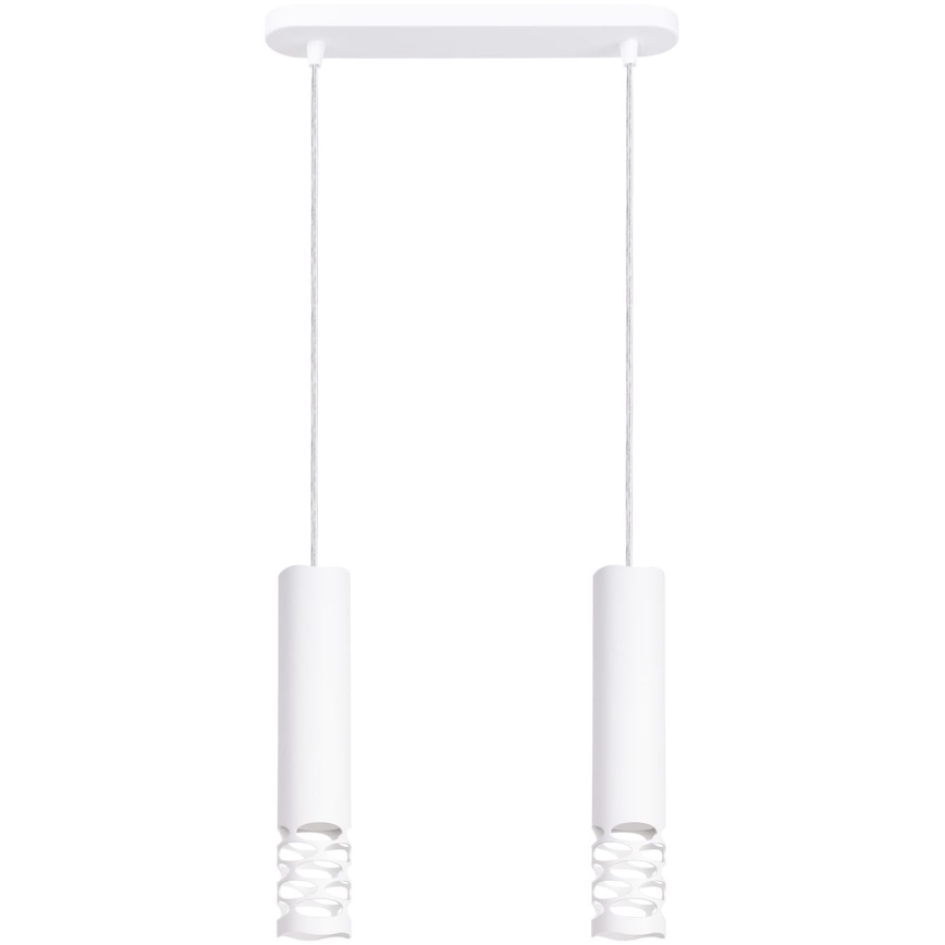 Lámpara colgante LIRO 2xGU10/10W/230V blanco